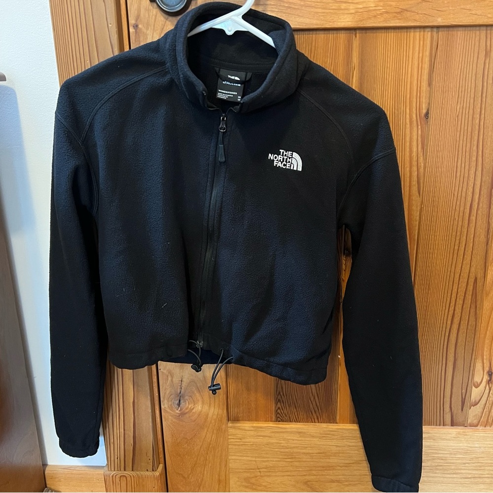 The North Face Womens Size XS Cropped Full-Zip Black